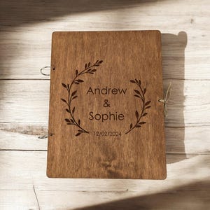 Personalized Marriage Certificate Holder & Nikkah Folder: Wood A4 Diploma Frame, 5th Anniversary Gift