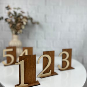 Set di numeri boho in legno, decorazioni per tavoli da matrimonio, numeri per tavoli da matrimonio