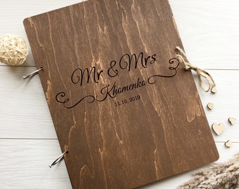 Marriage Certificate Folder Engraved Anniversary Gift For Couple Personalized Wedding Certificate Cover Made of Wood Wedding Gift for Couple