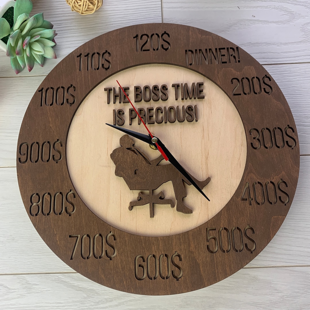 Large Wall Clocks for Office Modern Wall Clocks Laser Engraved Wall