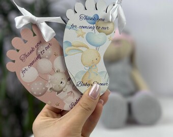 Magnet baby shower favors for guests girl and boy, thank you favors. custom magnets in bulk, forest animal shower