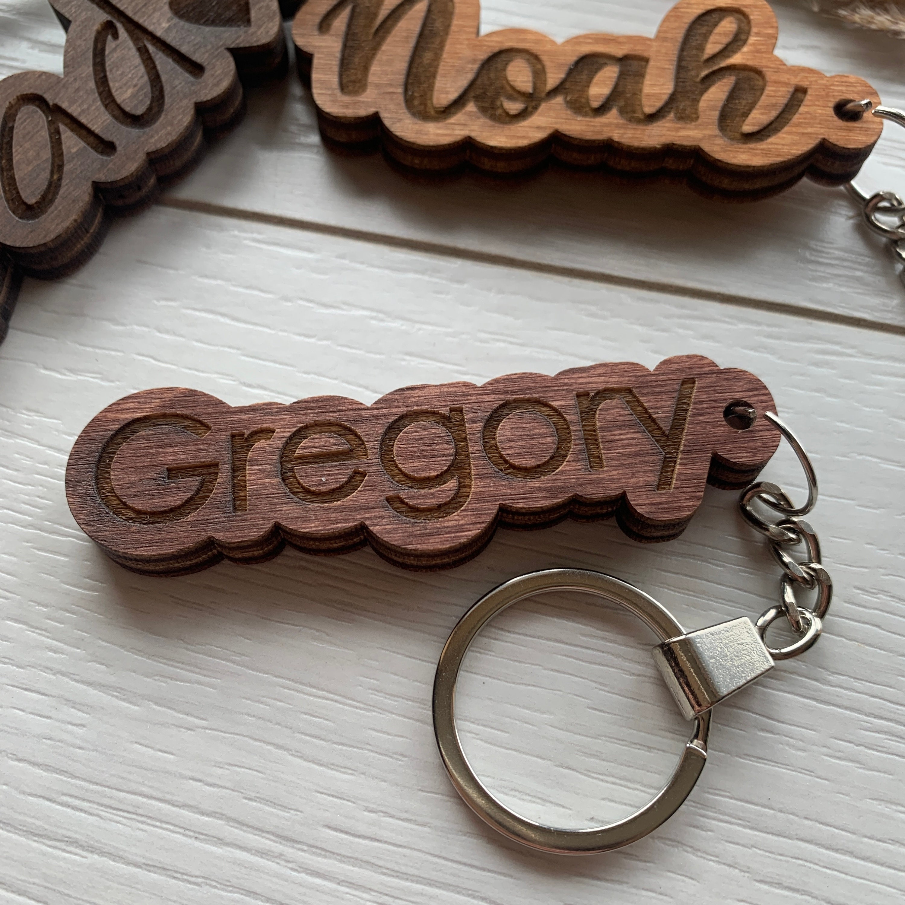 Customized Name Keychain for Girls or Boys (Wood) - Incredible Gifts