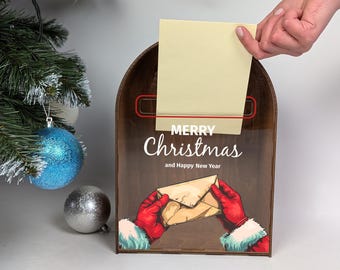 North Pole Mail Box, Christmas Wishlist & Santa Claus Letter Holder