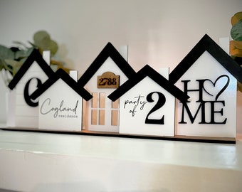 Custom Home Decor- House Set- Coffee Table Decor- New Home- New Home Owner- Customized Gift- Personalized Present- Gift- Housewarming