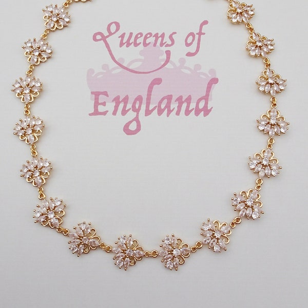 Le collier Elizabeth Woodville | victorianevermoreshop tudor reine de la renaissance Angleterre royal regal réplique boucles d'oreilles antiques médiévales