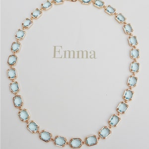 The Weston Necklace | Emma Jane Austen blue topaz regency antique victorian renaissance prom gift necklace victorianevermoreshop replica