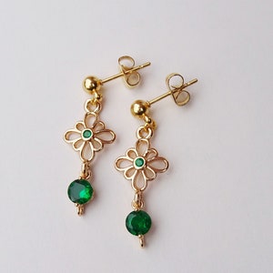 The Percy earrings | historical costume emerald gift medieval tudor victorian antique necklace Anne Boleyn tudor royal victorianevermoreshop