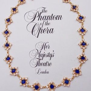 The Daae necklace | costume sapphire renaissance victorian replica necklace phantom of the opera Christine daae victorianevermoreshop