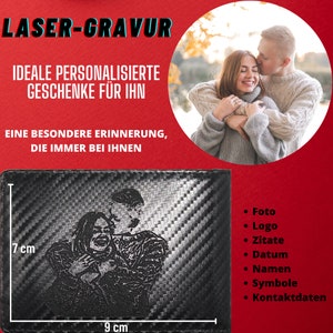 ProdAccs Portemonnaie / Geldbörse Herren - slim Wallet mit RFID Schutz - Personalisierte Geschenke für Männer -Personalized Wallets for men