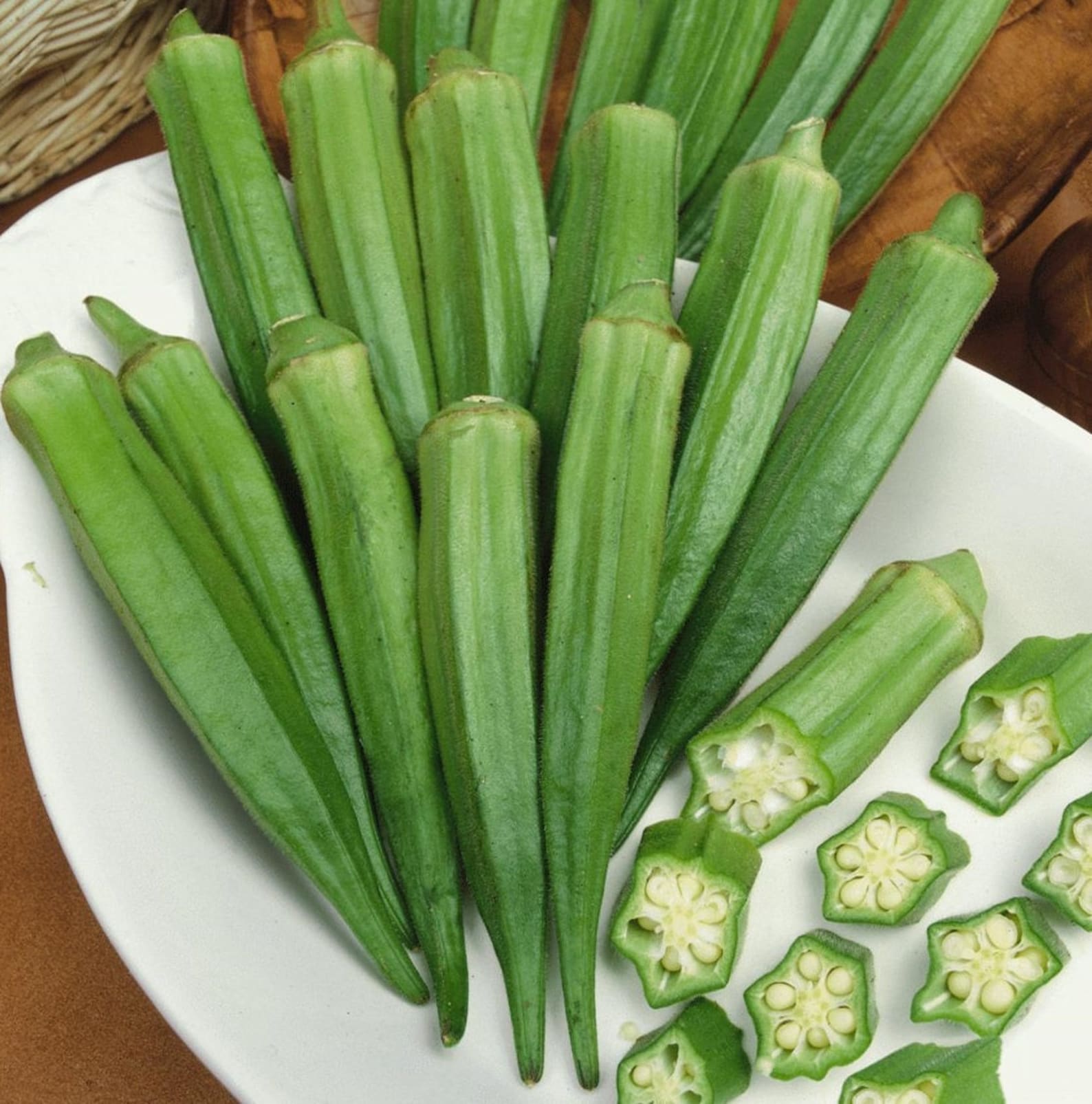 Okra Organic Seeds Heirloom Open Pollinated Non GMO Grow Etsy