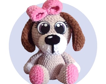 Pip the Puppy Amigurumi Crochet Pattern PDF Download