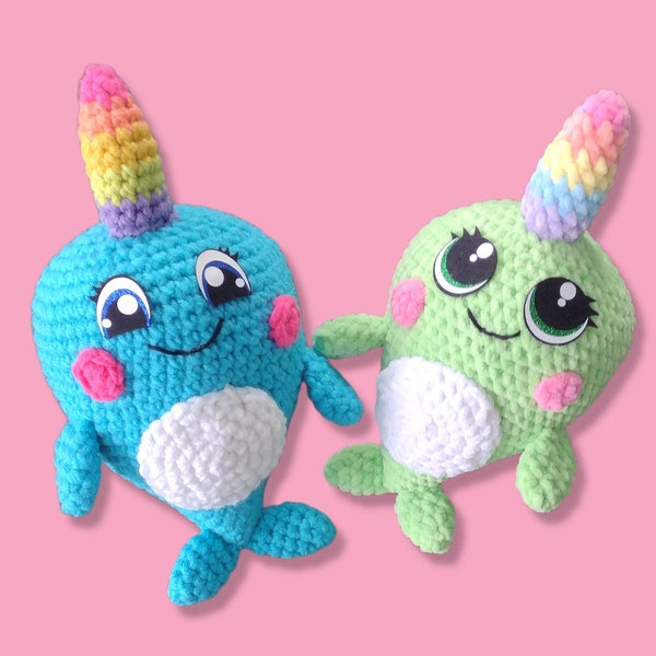 Narwhal Crochet Pattern | Amigurumi Narwhal Pattern | Crochet Narwhal Pattern