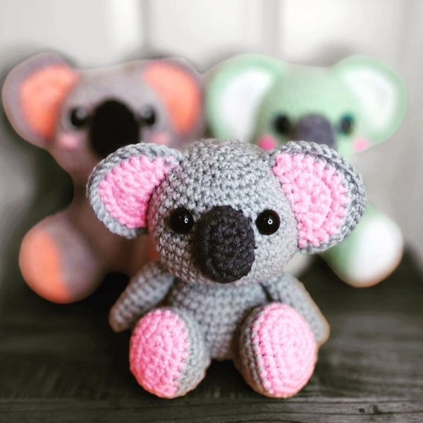 Kolby the Koala Amigurumi Crochet Pattern PDF Download LOW SEW
