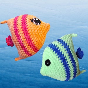 Avery der Kaiserfisch NO SEW Fish Amigurumi Häkelanleitung PDF-Download