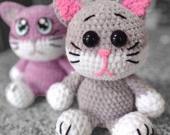 Kiki the Kitten Cat LOW SEW Amigurumi Crochet Pattern PDF Download