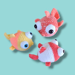 George the Goldfish Fish Amigurumi Crochet Pattern PDF Download