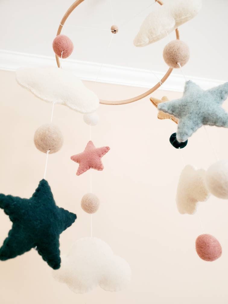 DIY Baby Mobile Sew Your Own Mobile Baby Mobile Kit Clouds Etsy
