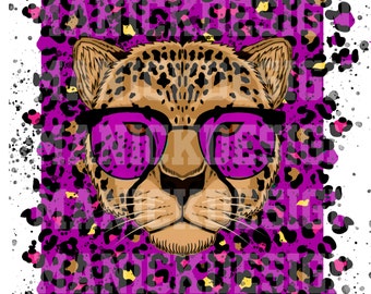 Leopard animal print image for sublimation, dtf, transfer and others. Print for clothes, digital design