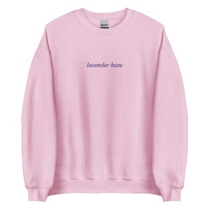 Lavender Haze Embroidered Crewneck