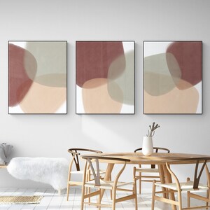 Abstract Set Abstract Wall Art Set of 2 Geometric Boho Poster Gallery Wall Prints Geometric Poster Two Posters Modern Artwork