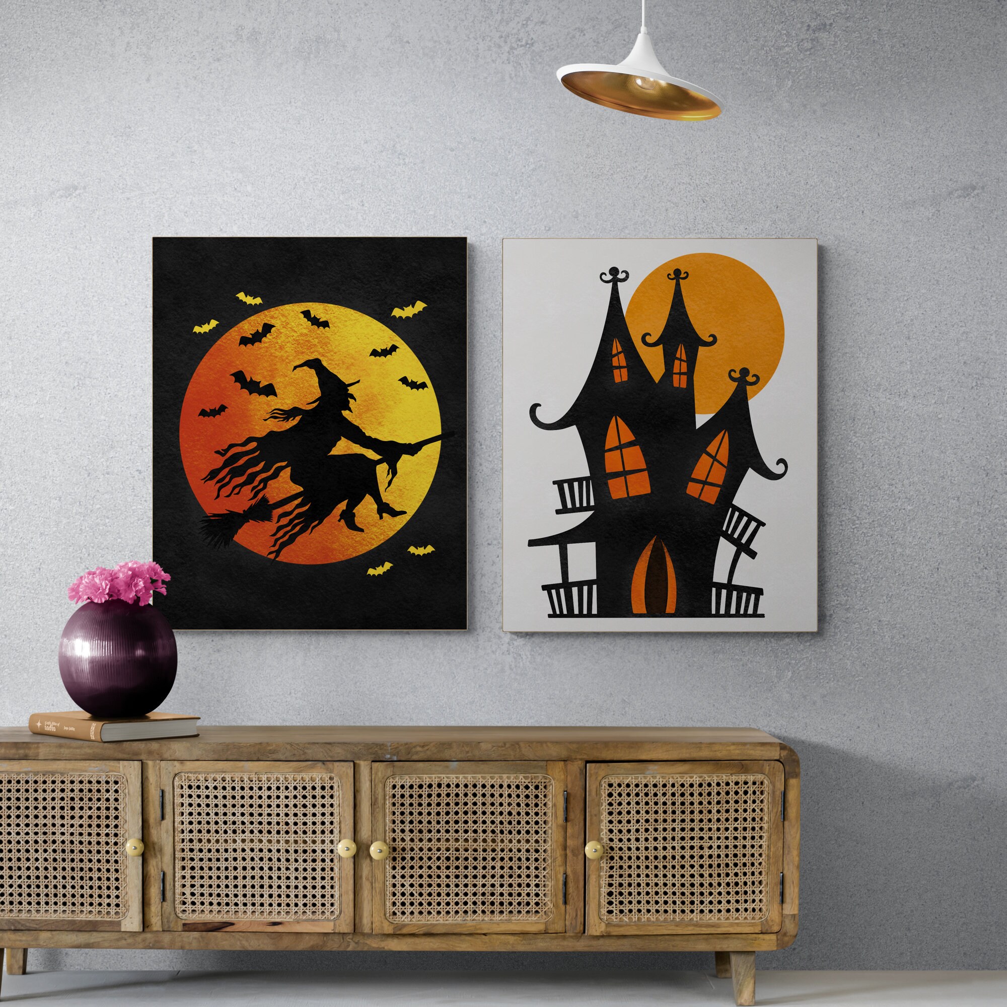 Halloween Prints Set of 3 Halloween Decor Halloween Wall - Etsy