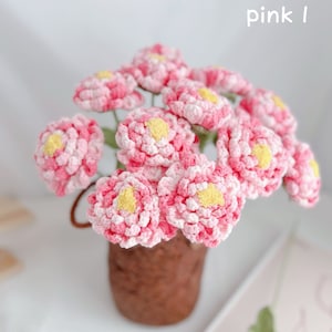 Crochet peony flower, hand made, personalized gift for teacher, home decoration, peony,  desk decoration, crochet peony, one peony