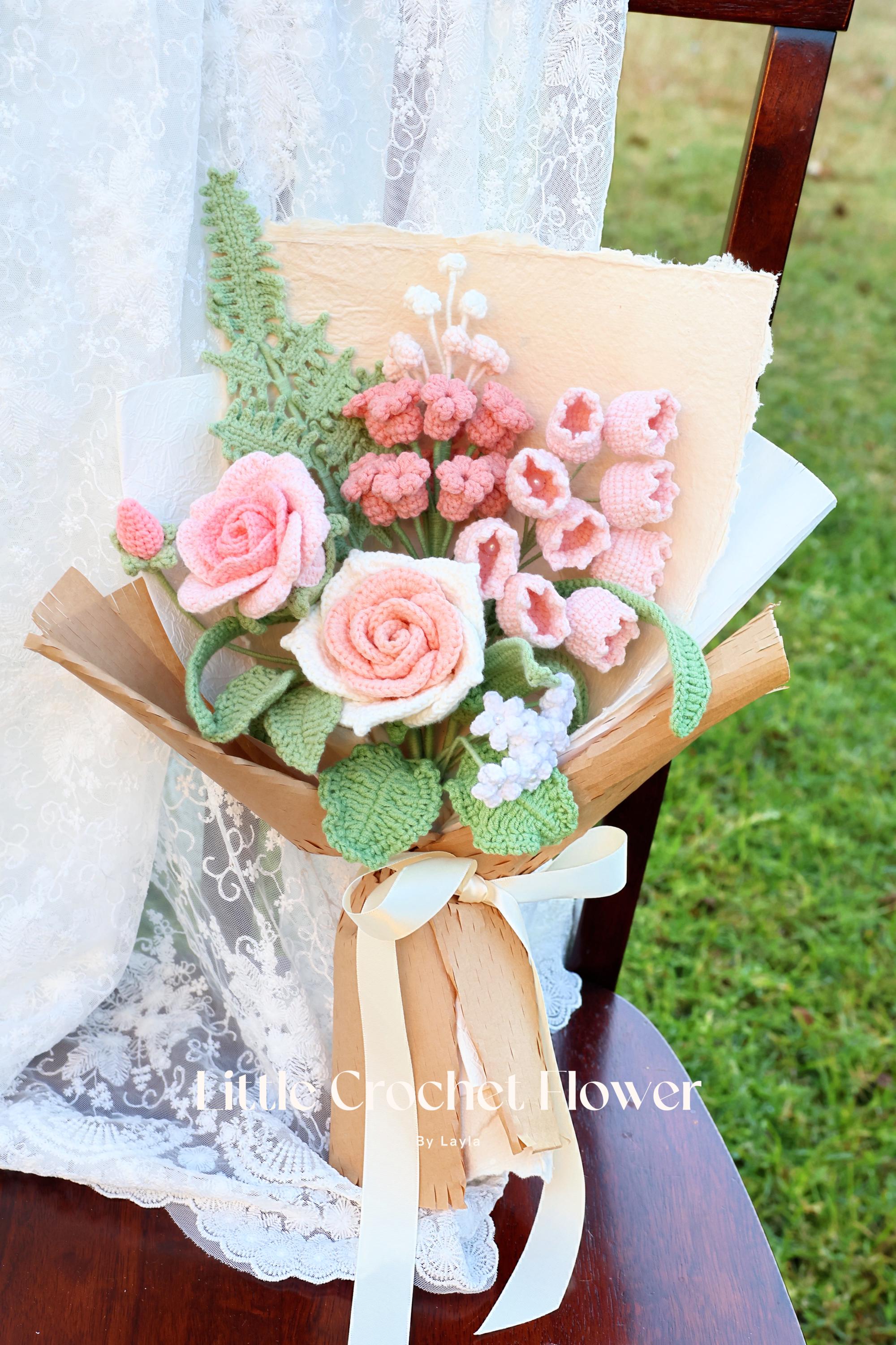 Crochet Hyacinth Bouquet,hand Made Flowers,personalized Gift for