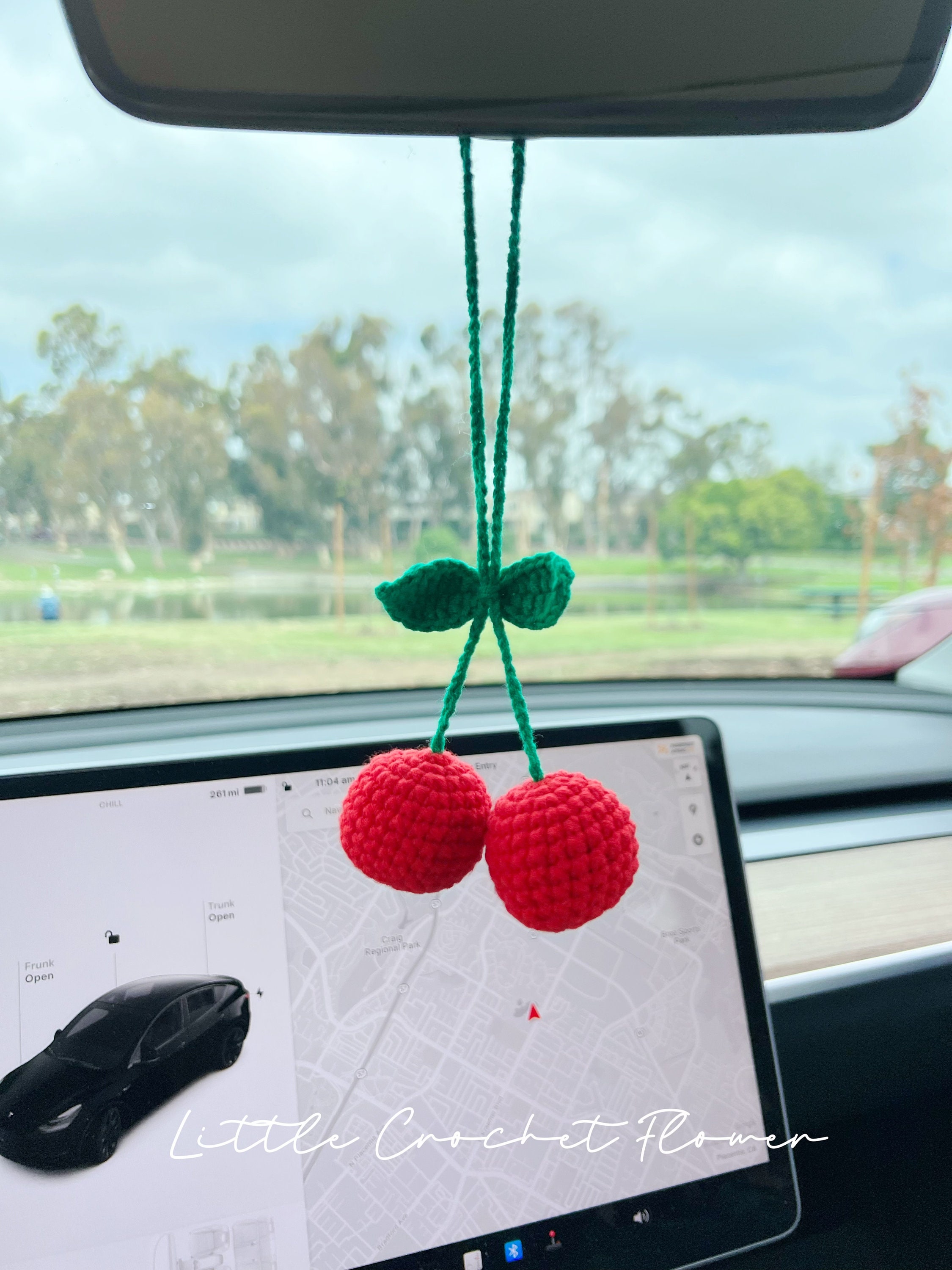  Cute Potted Plants Crochet Car Mirror Hanging Accessories Cute Car  Accessories for Women Men Handmade Knitted Rear View Mirror Accessories Car  Accessories Interior Aesthetic（White Flowers） : Automotive