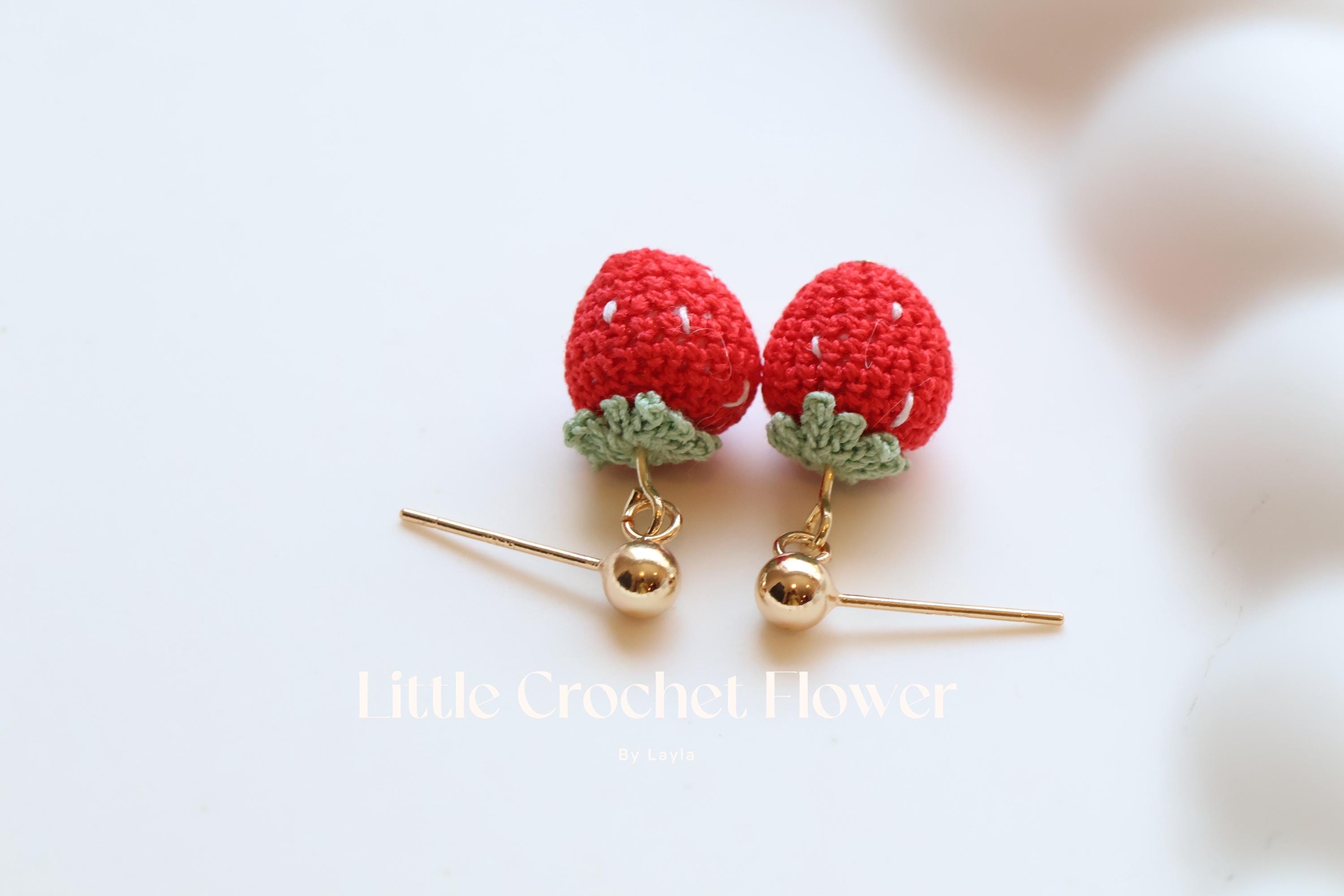Layla Cherry Stud Earrings in Gold Layla Cherry Stud Earrings in Gold