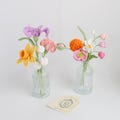 Crochet Birth Month Flower Bouquet, Handmade Birthday Flower Gift, Personalized Crochet Floral Arrangement for Mom, Grandma, or Friend
