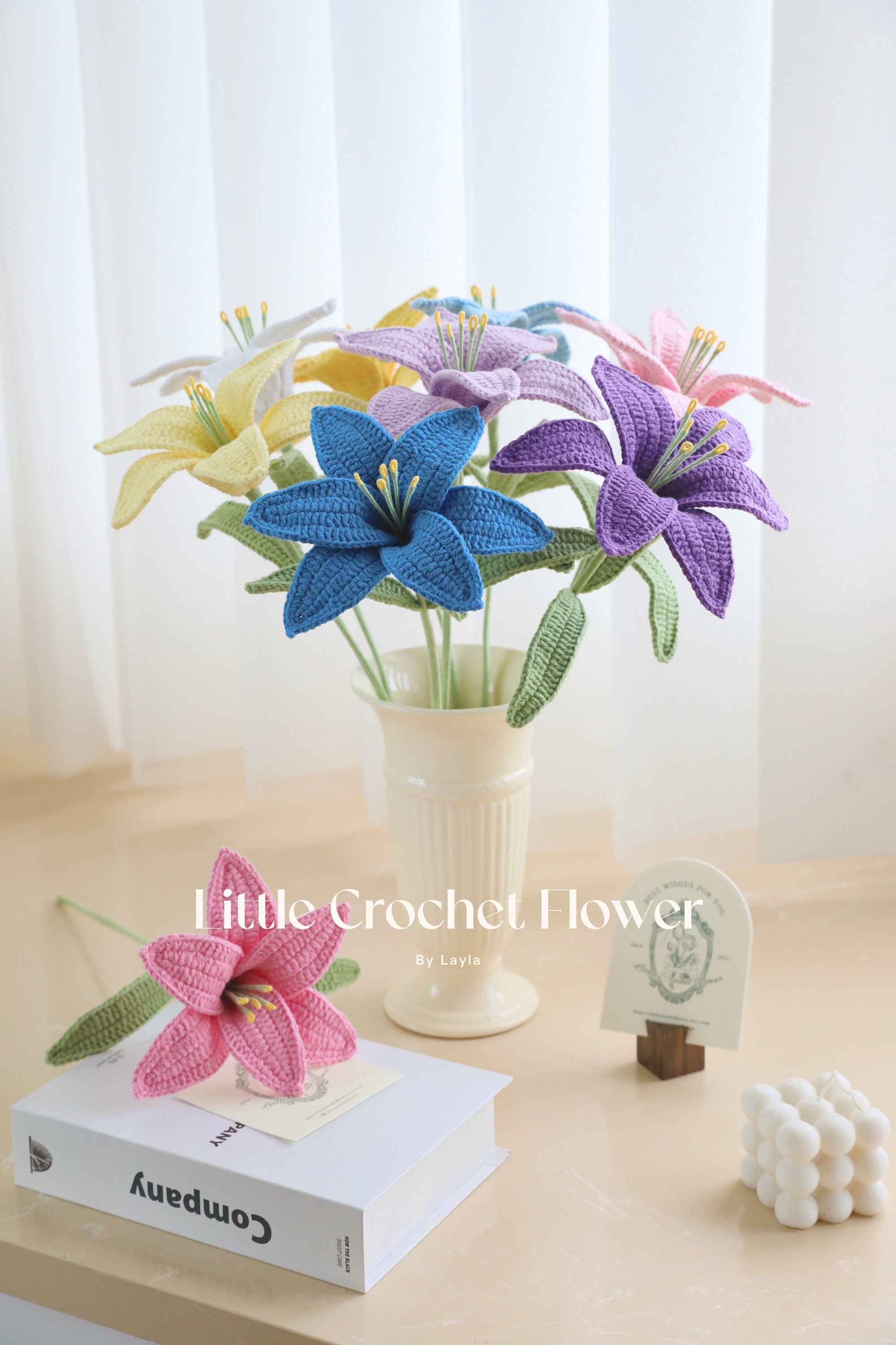 Un lirio, ramo de lirios de ganchillo, una flor, hecho a mano, regalo  personalizado para novia, ramo decorativo para el hogar, lirio de Pascua -  Etsy México, image size:2000x3000