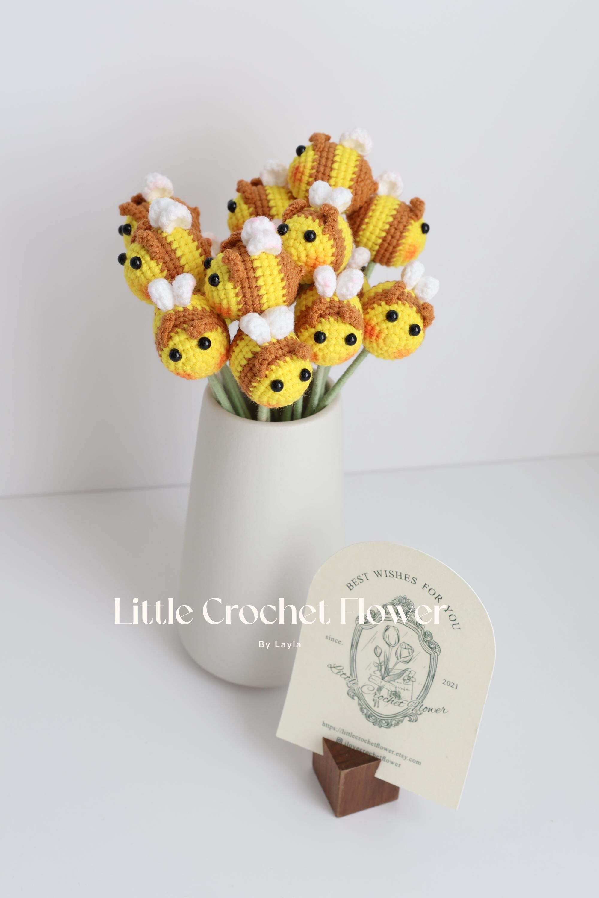 Handmade Crochet Bee Gift Decor Bumblebee Decor Handmade Plush Bee