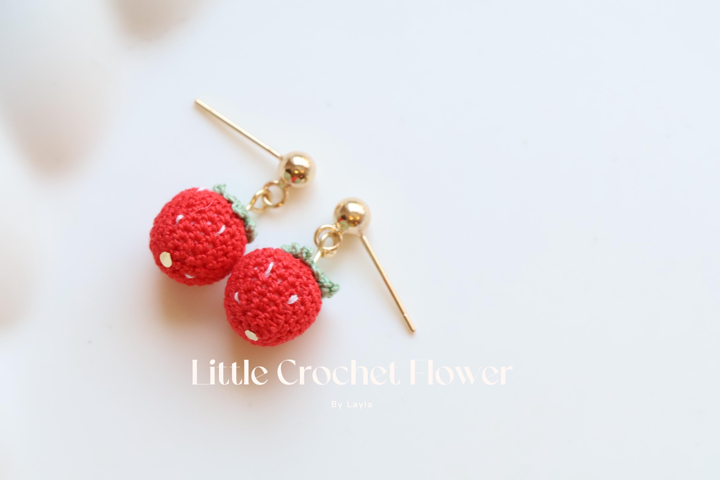 Layla Cherry Stud Earrings in Gold Layla Cherry Stud Earrings in Gold