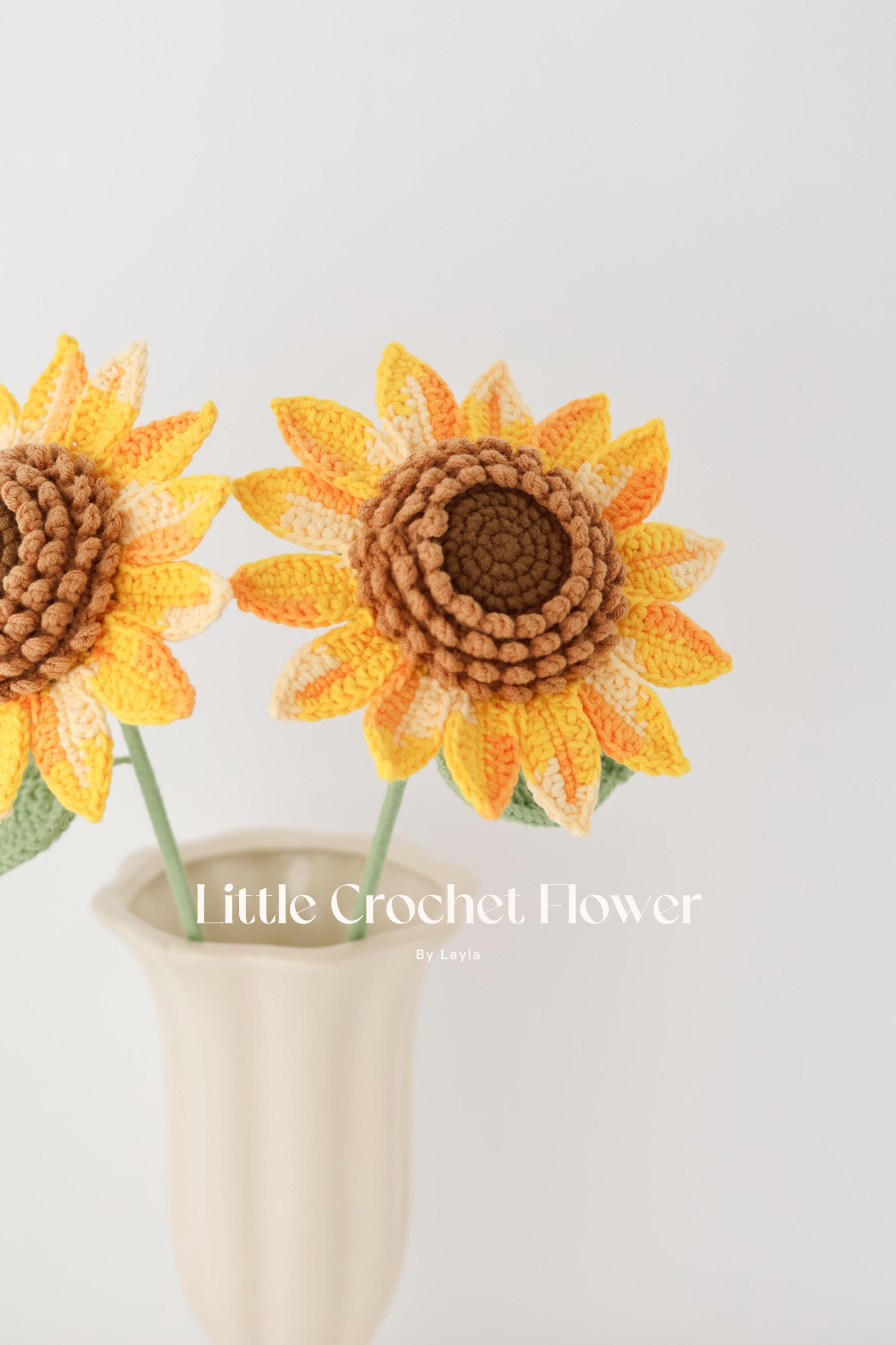 Crochet Sunflower Flower Room Decor Desk Decor Personalized Gift