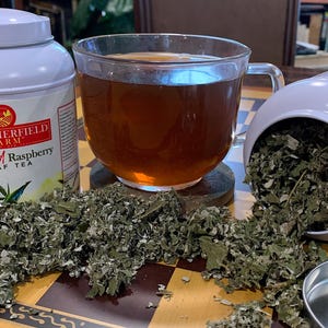 Wild Red Raspberry Leaf Tea in Decorative Tin 3 OZ.