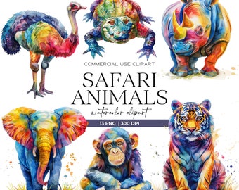 Aquarell Safari Tiere Clipart Süße Tiere Png Dschungel Clipart Safari Tiere Png Löwe Clipart Aquarell Safari Png Instant Download