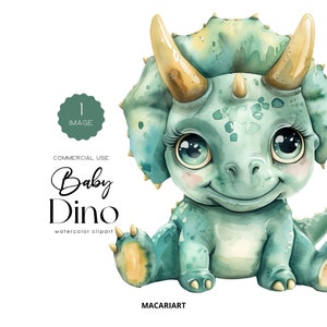 Cute Baby Dinosaur Clipart Watercolor Dino Baby Shower Dinosaur Png Nursery Clipart T Rex Dino Clipart Digital Download Scrapbook Invitation