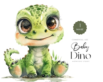 Cute Baby Dinosaur Clipart Watercolor Dino Baby Shower Dinosaur Png Nursery Clipart T Rex Dino Clipart Digital Download Scrapbook Invitation