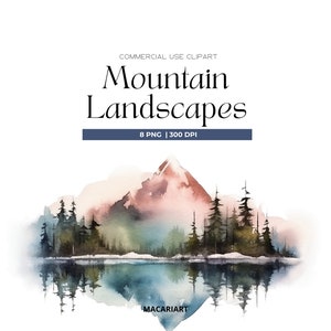 Acuarela Montaña Clipart Png Bosque Paisaje Montaña Frontera Naturaleza Clipart Montaña Paisaje Png Acuarela Bosque Clipart Tarjeta Hacer