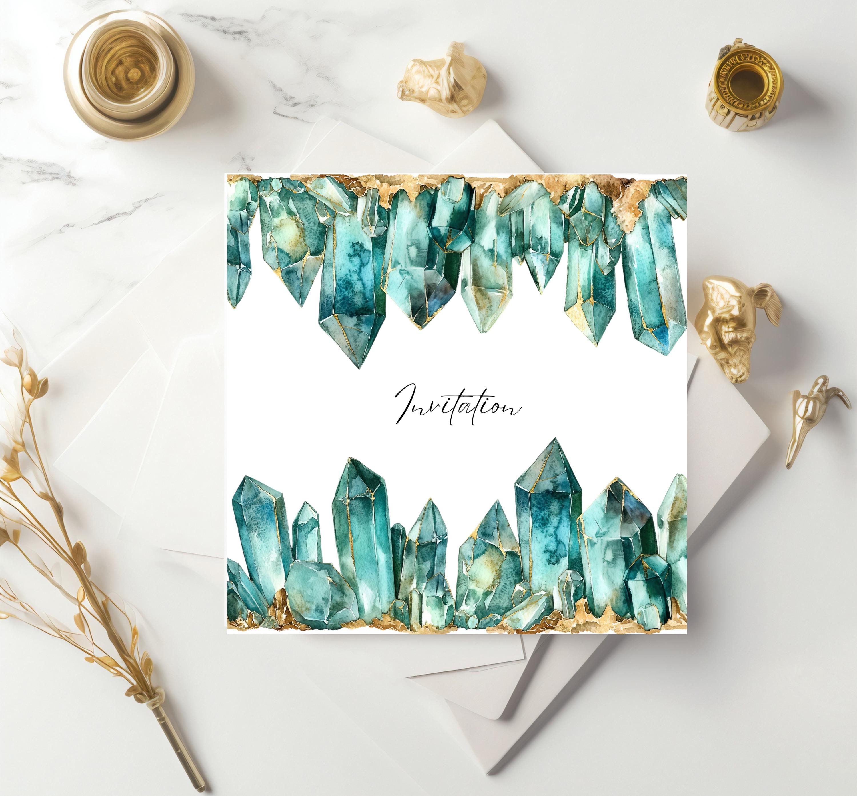 Birthstone Border Clipart, Watercolor Gemstone Border, Gold Glitter ...