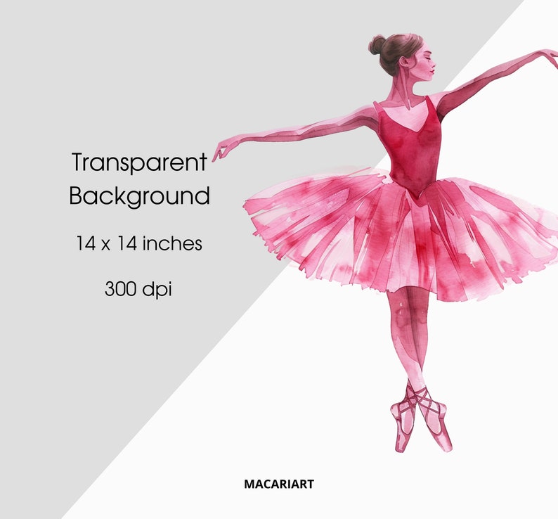 Watercolor Ballerina Clipart Dancing Ballerinas Tutu Girls Clipart ...