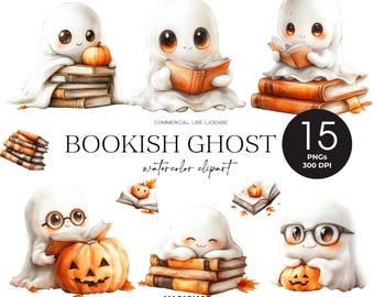 Cute Ghost Reading Clipart Halloween Bookish Ghost Png Spooky Bookish Readers Club Png Book Lover Clipart Bookish Png Reading Autumn Vibes