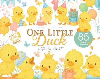 Gelbe Ente Clipart, eine glückliche Ente Geburtstag einladen, Ente mit Ballon, Gummiente in der Wanne, süße Enten-Themaparty, glücklicher Geburtstag