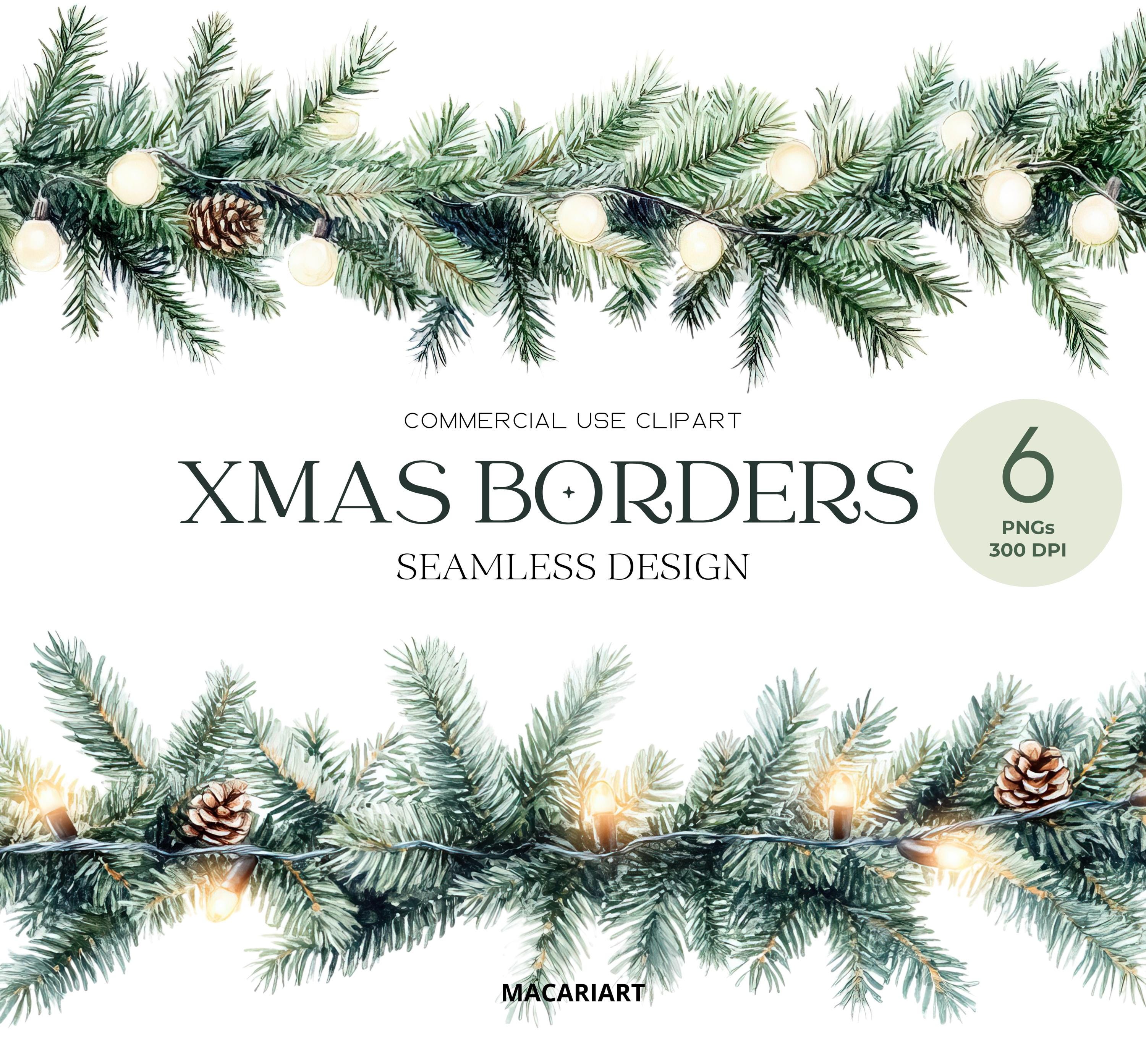 クリスマスツリーとライト ガーランド クリップアート クリスマス ライト ボーダー メリー クリスマス PNG ガーランド クリスマス グリーン  ボーダー PNG ライト フレーム - Etsy 日本, image size:3000x2786