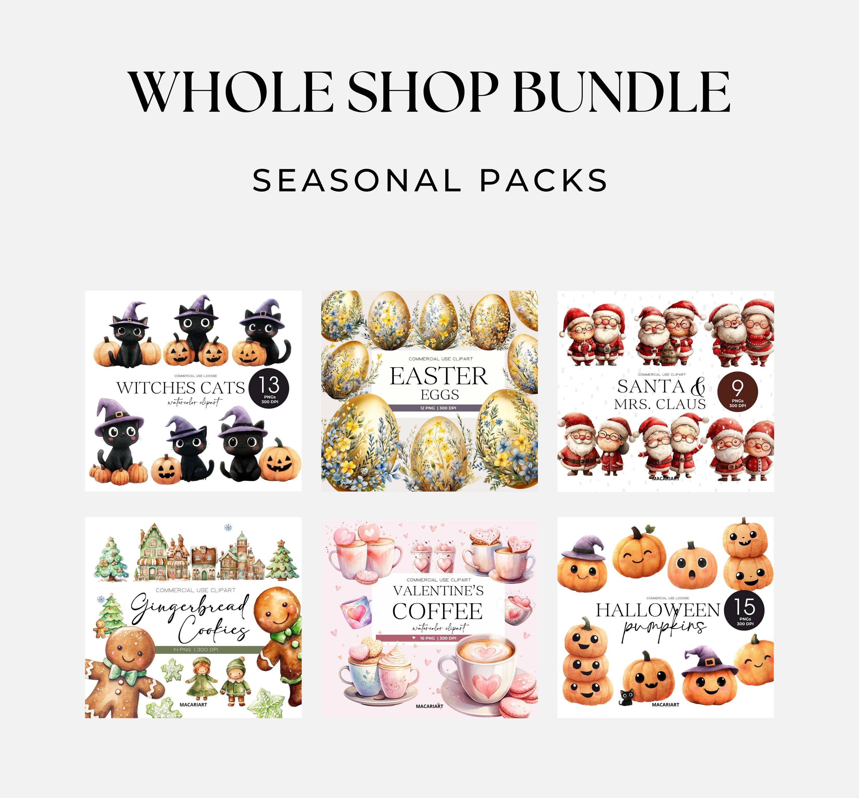 Entire Shop Bundle Unlimited Lifetime Access Whole Shop Clipart Bundle ...