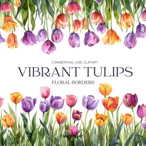Watercolor Tulips Clipart Spring Flowers Tulip Png Watercolor Flower Clipart Spring Floral Clipart Wedding Invite Commercial Use Digital Png
