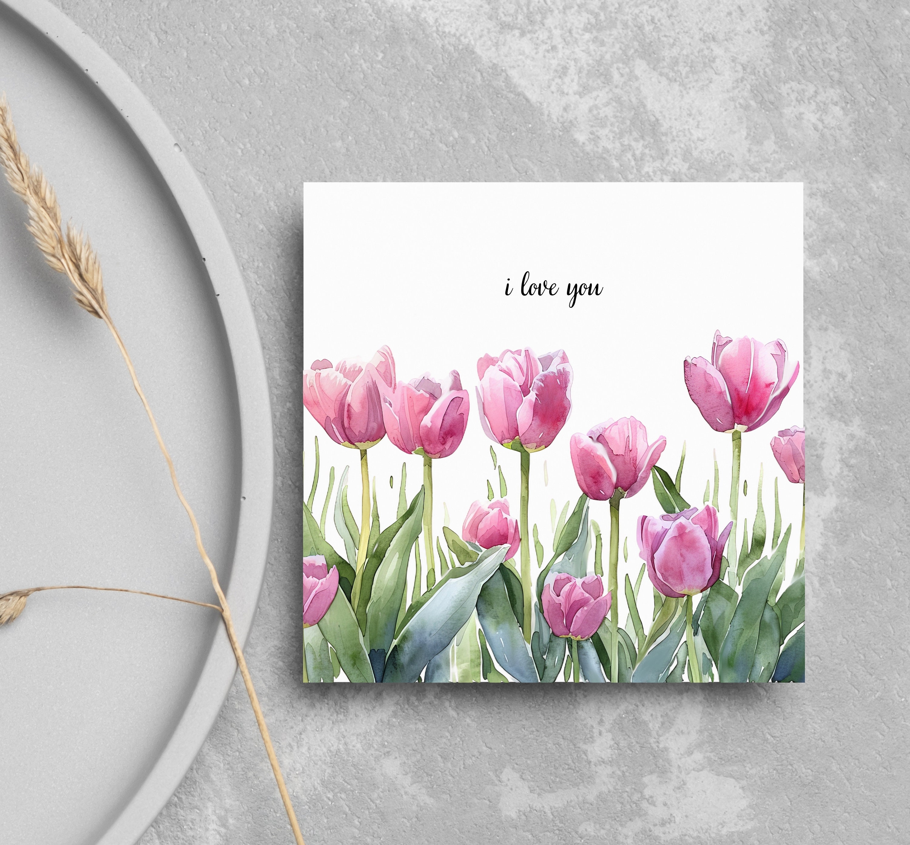 Watercolor Tulips Clipart Spring Flowers Pink Tulip Png Watercolor ...