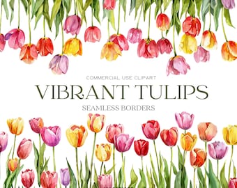Watercolor Tulips Clipart Spring Flowers Tulip Png Watercolor Flower Clipart Spring Floral Clipart Wedding Invite Commercial Use Digital Png