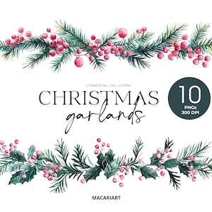 Perry Pink Christmas Garland Clipart Pink Floral Christmas Frame Watercolor Clipart Grandmillenal Preppy Style Christmas PNG Gift Tags