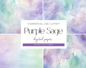 Purple Sage Abstract Texture Clipart Lavender Pastel Watercolor Backgrounds and Textures Neutral Textures Watercolor Washes Green Liquid Ink